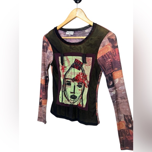 Deca Paris Mesh Grunge Shirt - Picture 3 of 6